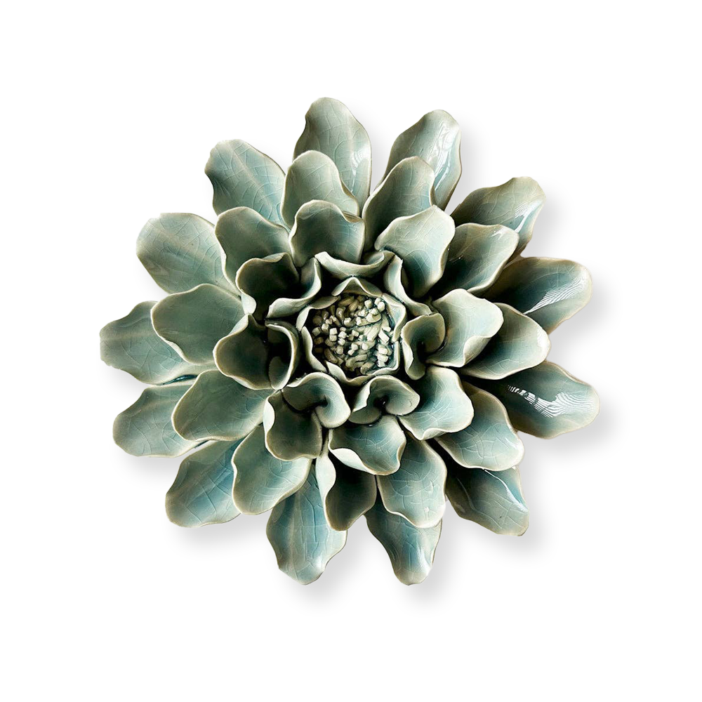 Powder Blue Aphrodite Dahlia